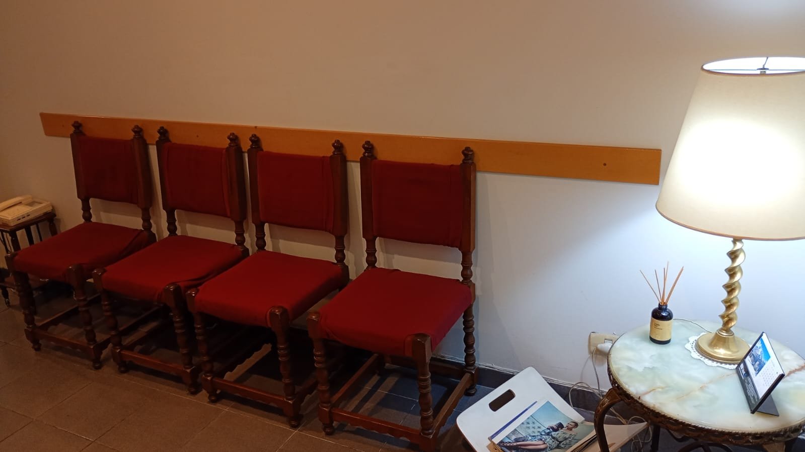 Sillas de la sala de espera